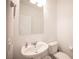 Clean and simple half-bathroom with modern fixtures and neutral decor at 4652 Wyncrest Ave, Las Vegas, NV 89115