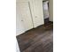 Bedroom featuring modern wood floors and multiple closets at 4730 E Craig Rd # 1106, Las Vegas, NV 89115