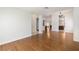 Spacious living room featuring hardwood floors and a neutral color palette at 4904 Wiltondale Way, Las Vegas, NV 89130