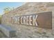 Beautiful Stone Creek community sign made of stone at 7002 Fossil Rim St, North Las Vegas, NV 89084