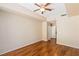 Spacious bedroom with hardwood floors and a walk-in closet at 8255 Las Vegas Blvd # 117, Las Vegas, NV 89123