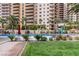 Inviting community pool area with comfortable lounge chairs and lush landscaping at 8255 Las Vegas Blvd # 117, Las Vegas, NV 89123