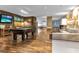 Spacious game room featuring a pool table, comfortable seating, and stylish decor for entertainment and relaxation at 8255 Las Vegas Blvd Blvd # 719, Las Vegas, NV 89123