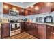 Efficient kitchen boasts stainless steel appliances, granite countertops, and ample cabinet space at 8255 Las Vegas Blvd Blvd # 719, Las Vegas, NV 89123