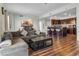 Open-concept living space boasts wood floors, bar seating, and a gourmet kitchen, perfect for entertaining at 8255 Las Vegas Blvd Blvd # 719, Las Vegas, NV 89123