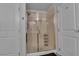 Contemporary shower with sleek glass enclosure and modern fixtures at 8255 Las Vegas Blvd Blvd # 719, Las Vegas, NV 89123