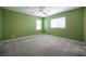 Bright bedroom with neutral carpet and ceiling fan at 871 Aurelie Ridge St, Henderson, NV 89011