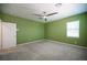 Spacious bedroom with ceiling fan and window at 871 Aurelie Ridge St, Henderson, NV 89011