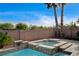 View of the pool with a separate spa at 9921 Mirada Dr, Las Vegas, NV 89144