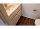 A bathroom featuring a sink with a vanity and a toilet at 1336 N Jones Blvd, Las Vegas, NV 89108
