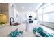 Kitchen island featuring white countertops, sink and faucet at 1519 Deerford Cir, Las Vegas, NV 89110