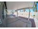 Long covered patio area offering an excellent space for backyard entertaining at 1519 Deerford Cir, Las Vegas, NV 89110
