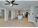 Well-lit kitchen boasting stainless appliances, an island with a butcher block top, and ample storage at 1917 Badger Canyon Ave, North Las Vegas, NV 89031