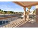 View from balcony features parking and desert landscaping with blue skies at 1928 Las Palmas Ln # 228, Laughlin, NV 89029
