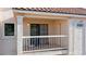 Balcony with direct access to unit, featuring stucco exterior at 1928 Las Palmas Ln # 228, Laughlin, NV 89029