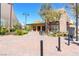 Attractive recreation building with outdoor seating, bike racks, and well-manicured landscaping at 2037 Brush Stroke St, Henderson, NV 89044