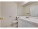 Well-maintained bathroom with vanity and toilet at 2917 Broken Willow Cir, Las Vegas, NV 89117