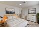 Virtually staged primary bedroom with modern decor and neutral tones at 2917 Broken Willow Cir, Las Vegas, NV 89117