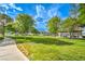Community park featuring landscaped green space, sidewalks and lake views at 3104 Waterview Dr, Las Vegas, NV 89117