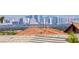 Expansive city view from the roof of a home with a tile roof in a residential area at 424 Vigo Port St, Las Vegas, NV 89138