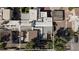 Aerial view showcasing a flat roof design and a well-maintained property at 45 N Lamb Blvd, Las Vegas, NV 89110