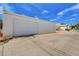 Garage door on an exterior shot of the garage and the area around it at 557 6Th St, Boulder City, NV 89005