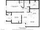 Detailed floor plan showing layout of kitchen, bedrooms, living area, and patio at 5655 E Sahara Ave # 1052, Las Vegas, NV 89142
