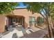 Enjoy outdoor living on this spacious patio with a covered area and landscaped yard at 5745 Sagamore Canyon St, North Las Vegas, NV 89081