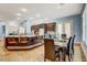 Open concept kitchen and dining area perfect for entertaining and Gathering gatherings at 6230 Calm Brook Ct, Las Vegas, NV 89149