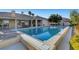 Enjoy this backyard pool with serene privacy, a spacious patio, and serene landscaping for relaxation and recreation at 6230 Calm Brook Ct, Las Vegas, NV 89149