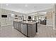 Spacious kitchen featuring a large center island with modern appliances and ample counter space at 625 Honesty Ct, Henderson, NV 89011