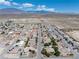 Aerial view of a well-planned neighborhood with mountain views, showcasing community layout at 654 Mazelle Ln, Pahrump, NV 89060
