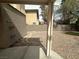 Gravel backyard with stone trim at 8215 Shell Beach Ct, Las Vegas, NV 89117