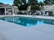 Community pool offers a relaxing oasis with ample seating and a pristine swimming area at 8940 Antioch Way, Las Vegas, NV 89117
