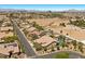 Aerial neighborhood view showcasing a desert community with pools, mature trees, and landscaping at 9270 Valerie Elaine St, Las Vegas, NV 89139