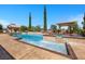 Sparkling pool and spa with lush landscaping, perfect for relaxation and entertainment at 9270 Valerie Elaine St, Las Vegas, NV 89139