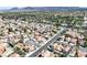 Lovely aerial showcasing a well-planned residential community with beautiful landscaping, tree coverage and convenient street layout at , Henderson, NV 89074