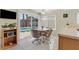 Cozy breakfast nook with a view of the refreshing backyard pool and patio at , Henderson, NV 89074