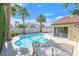 Inviting pool area with a sparkling pool, perfect for summer days, and a covered patio for shaded relaxation at , Henderson, NV 89074