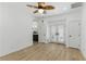 Spacious main bedroom with French doors, arched entry to bathroom and walk-in closet at 11775 Woodbrook Ct, Las Vegas, NV 89141