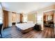 Inviting bedroom with a king-size bed and access to a private balcony, offering a peaceful retreat at 135 E Harmon Ave # 2420, Las Vegas, NV 89109