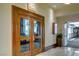 Lounge entrance features glass doors at 135 E Harmon Ave # 2420, Las Vegas, NV 89109