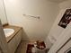 Cozy bathroom with a vanity, toilet, and decorative accents at 2200 Comet Ave # D, North Las Vegas, NV 89030