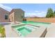 Backyard with pool and integrated spa, perfect for outdoor living at 245 Hull St, Henderson, NV 89015