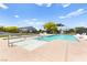Community pool with a zero entry point offers a place to gather and cool off at 2495 Sunflower Days Ave # 2052, North Las Vegas, NV 89031