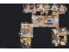 3D floor plan view of a spacious home, highlighting room sizes and layout for a comprehensive perspective at 2500 Wimbledon Dr, Las Vegas, NV 89107