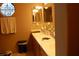 Bathroom with double sinks and vanity at 30 Diamond Bar Rd, Pahrump, NV 89048