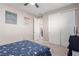 Comfortable bedroom with a modern bed and closet, providing a relaxing and organized space at 3929 Reyes Ave, Las Vegas, NV 89141