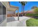 Outdoor patio area with a lush, green lawn at 4197 Bottiglia Ave, Las Vegas, NV 89141