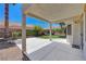 Covered patio with a concrete floor, offering a relaxing outdoor space at 4197 Bottiglia Ave, Las Vegas, NV 89141